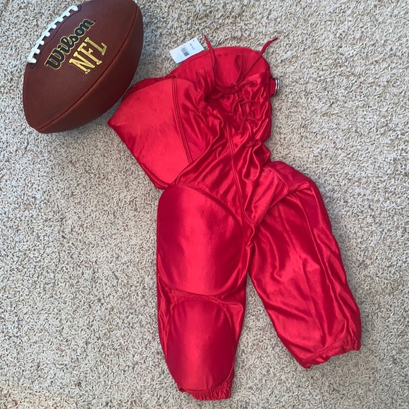 🆕CRAMER⭐️Red🏈FOOTBALL PANTS with Pads🏈 - Picture 3 of 8